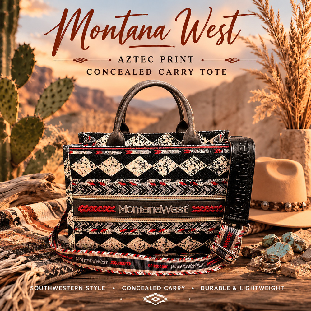 Montana West Aztec Concealed Carry Tote Bag Western Crossbody Purse MW01G-8120S